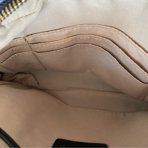 Cole Haan Black Leather Wristlet Handbag Wallet Mini Bag Cellphone Holder - Picture 6 of 7